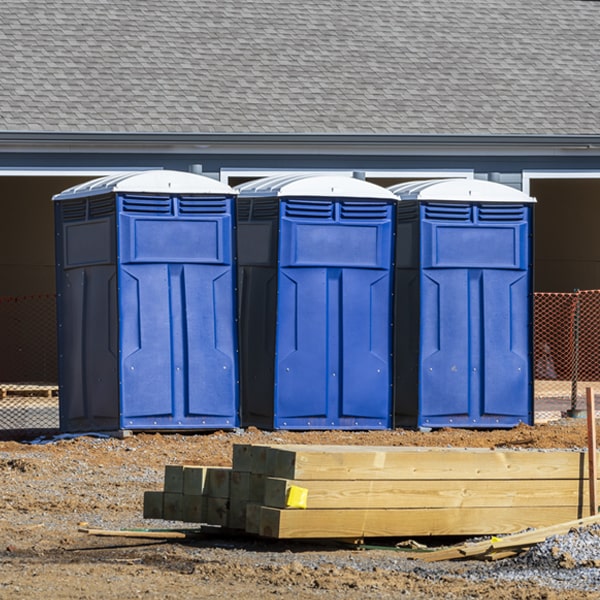 are there any restrictions on what items can be disposed of in the porta potties in Bentonville